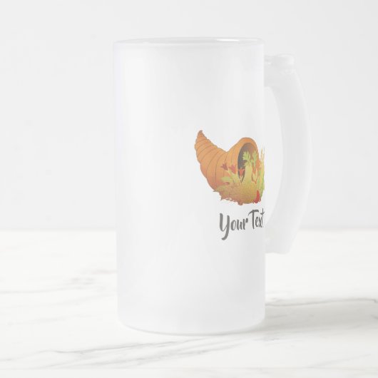 Erntedank Mattglas Bierglas (VorderseiteRechts)