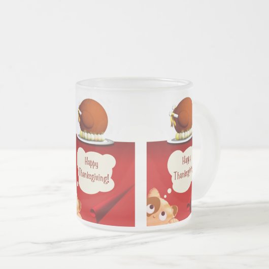 Erntedank Mattierte Tasse (VorderseiteRechts)