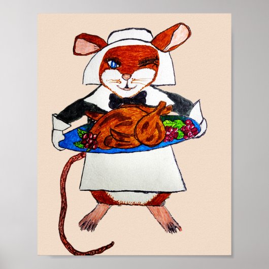 ERNTEDANK MAUS PILGRIM POSTER (Vorne)