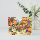 Erntedank-Mäuse - niedliche Postkarten (Stehend Vorderseite)