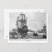 Erntedank Mayflower Ship ( Postkarte ) (Vorne/Hinten)
