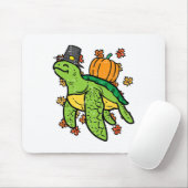 Erntedank Meeresschildkröte Niedlich Tortoise Fall Mousepad (Mit Mouse)