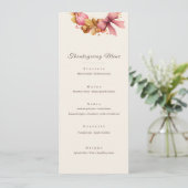 Erntedank Menu Card - Herbstkranz, bearbeitbar T Menükarte (Stehend Vorderseite)