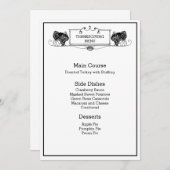 Erntedank-Menü Menükarte (Vorne/Hinten)