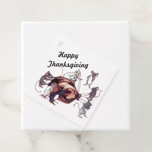 ERNTEDANK MICE STEAL TÜRKEI-Geschenkmarke Geschenkanhänger (Beispiel)