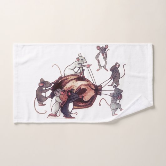 ERNTEDANK MICE STEAL TÜRKEI HAND TOWEL HANDTUCH (Handtuch)