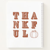 Erntedank Minimalistisch Simple Thanking Notizblock (Rückseite)