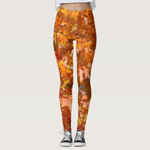 Erntedank mit Blätter Leggings