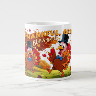 Erntedank mit Danksagungen Jumbo-Tasse
