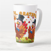 Erntedank mit Danksagungen Milchtasse (Rechte Ecke)