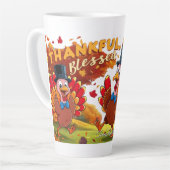 Erntedank mit Danksagungen Milchtasse (Linke Ecke)