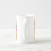 Erntedank mit Danksagungen Porzellantasse (Rückseite)