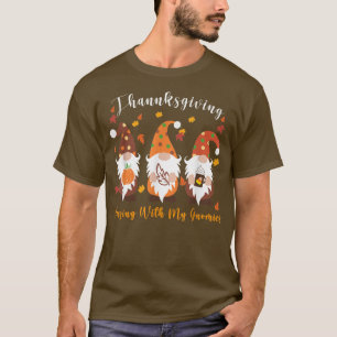 Erntedank mit dem Hang meine Gnome Funny Herbst  T-Shirt