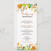 Erntedank mit farbigen Abblätterstreifen Einladung (Vorderseite)