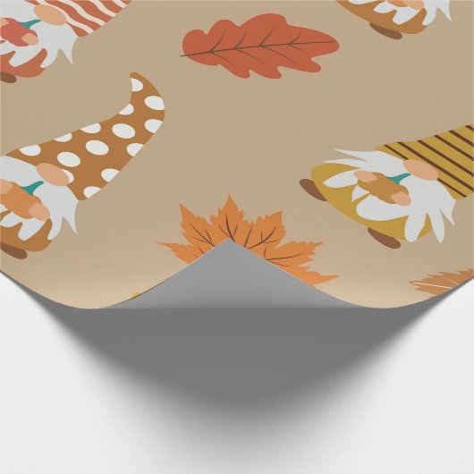 Erntedank mit Herbstblättern Geschenkpapier (Ecke)
