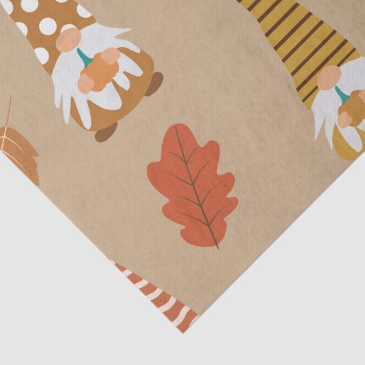 Erntedank mit Herbstblättern Seidenpapier (Detail)