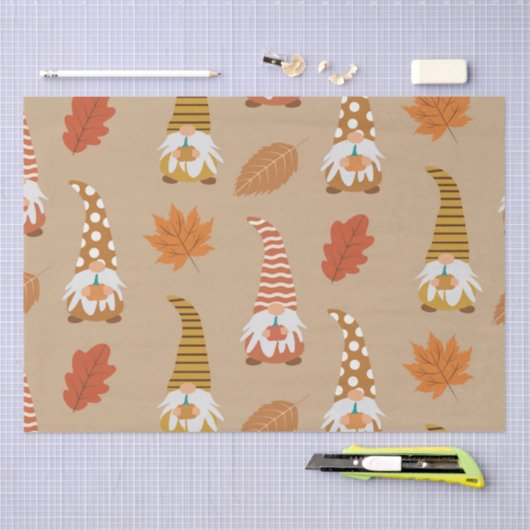 Erntedank mit Herbstblättern Seidenpapier (Handwerk)