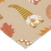 Erntedank mit Herbstblättern Tischdecke (Schrägansicht)