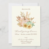 Erntedank mit individueller Wasserfarbenernte Einladung (Vorderseite)