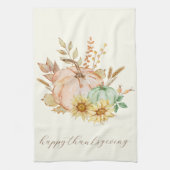 Erntedank mit individueller Wasserfarbenernte Geschirrtuch (Vertikal)