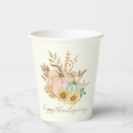 Erntedank mit individueller Wasserfarbenernte Pappbecher