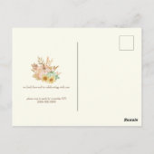 Erntedank mit individueller Wasserfarbenernte Postkarte (Rückseite)