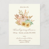 Erntedank mit individueller Wasserfarbenernte Postkarte (Vorderseite)