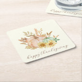 Erntedank mit individueller Wasserfarbenernte Rechteckiger Pappuntersetzer (angewinkelt)