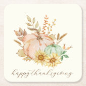 Erntedank mit individueller Wasserfarbenernte Rechteckiger Pappuntersetzer (Vorderseite)