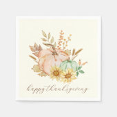 Erntedank mit individueller Wasserfarbenernte Serviette (Vorderseite)