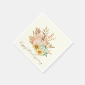 Erntedank mit individueller Wasserfarbenernte Serviette (Ecke)