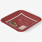 Erntedank mit Kürbiskuie Pappteller (Gewinkelt)