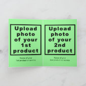 Erntedank mit leicht grünem Rand Karte (Innenseite)