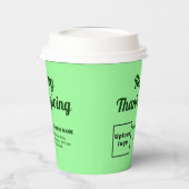 Erntedank mit leichtem Grünbuch-Cup Pappbecher (Links)