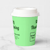 Erntedank mit leichtem Grünbuch-Cup Pappbecher (Rechts)