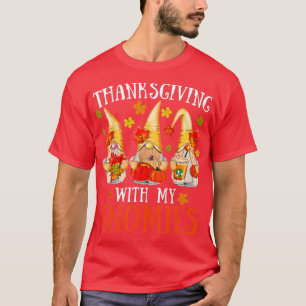 Erntedank mit meinen Frauen Funny Gnomi T-Shirt