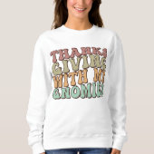 Erntedank mit meinen Gnomen, Erntedank der Familie Sweatshirt (Vorderseite)