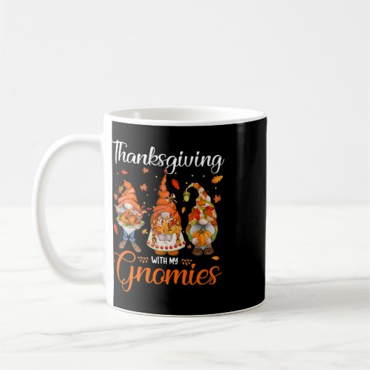 Erntedank mit meinen Gnomen Funny Autumn Gnomes L Kaffeetasse (Links)