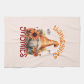 Erntedank mit meinen Gnomen Geschirrtuch (Horizontal)