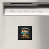 Erntedank mit meinen Gnomen Gnome Freunde glücklic Magnet (In Situ (Geschirrspüler))