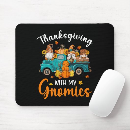 Erntedank mit meinen Gnomen Gnome Freunde glücklic Mousepad (Mit Mouse)