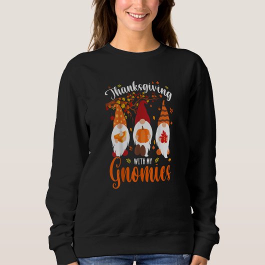 Erntedank mit meinen Gnomen Herbst Sweatshirt (Vorderseite)
