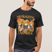 Erntedank mit meinen Gnomen Herbstgnomen T-Shirt (Vorderseite)