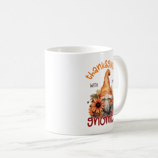 Erntedank mit meinen Gnomen Kaffeetasse (VorderseiteRechts)