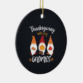 Erntedank mit meinen Gnomen Keramik Ornament (Rechts)