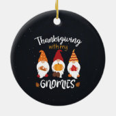Erntedank mit meinen Gnomen Keramik Ornament (Hinten)