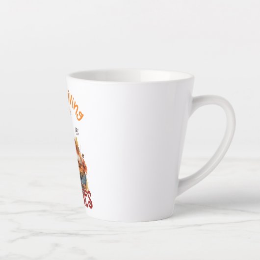 Erntedank mit meinen Gnomen Milchtasse (Rechts)