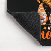 Erntedank mit meinen Gnomen Spaß Herbst Herbst Mousepad (Ecke)