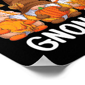 Erntedank mit meinen Gnomen wird Herbstpause Poster (Ecke)