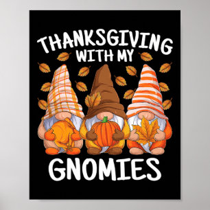 Erntedank mit meinen Gnomen wird Herbstpause Poster